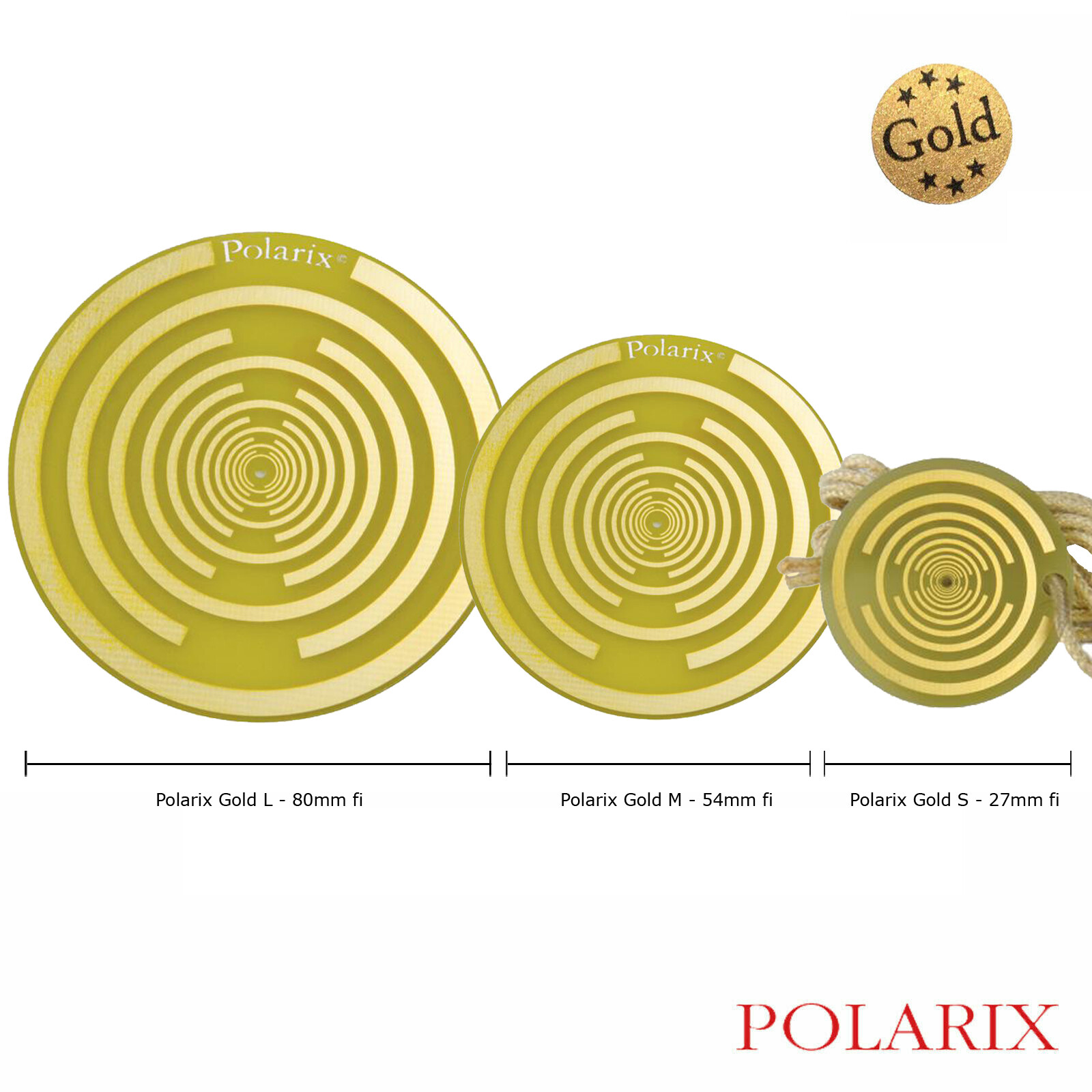 Polarix© Gold set1 - Pain Relief Disc, Chakra Therapy, Alternative Medicine