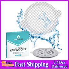 Disposable Shower Drain Hair Catcher Mesh Stickers, 25 Pack