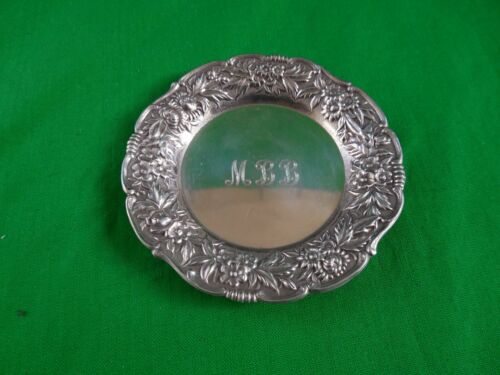 S. KIRK & SON Sterling Silver Small Dish # 17F ~ 3 1/4" ~ 38.56g ~ Monogrammed - Picture 1 of 11