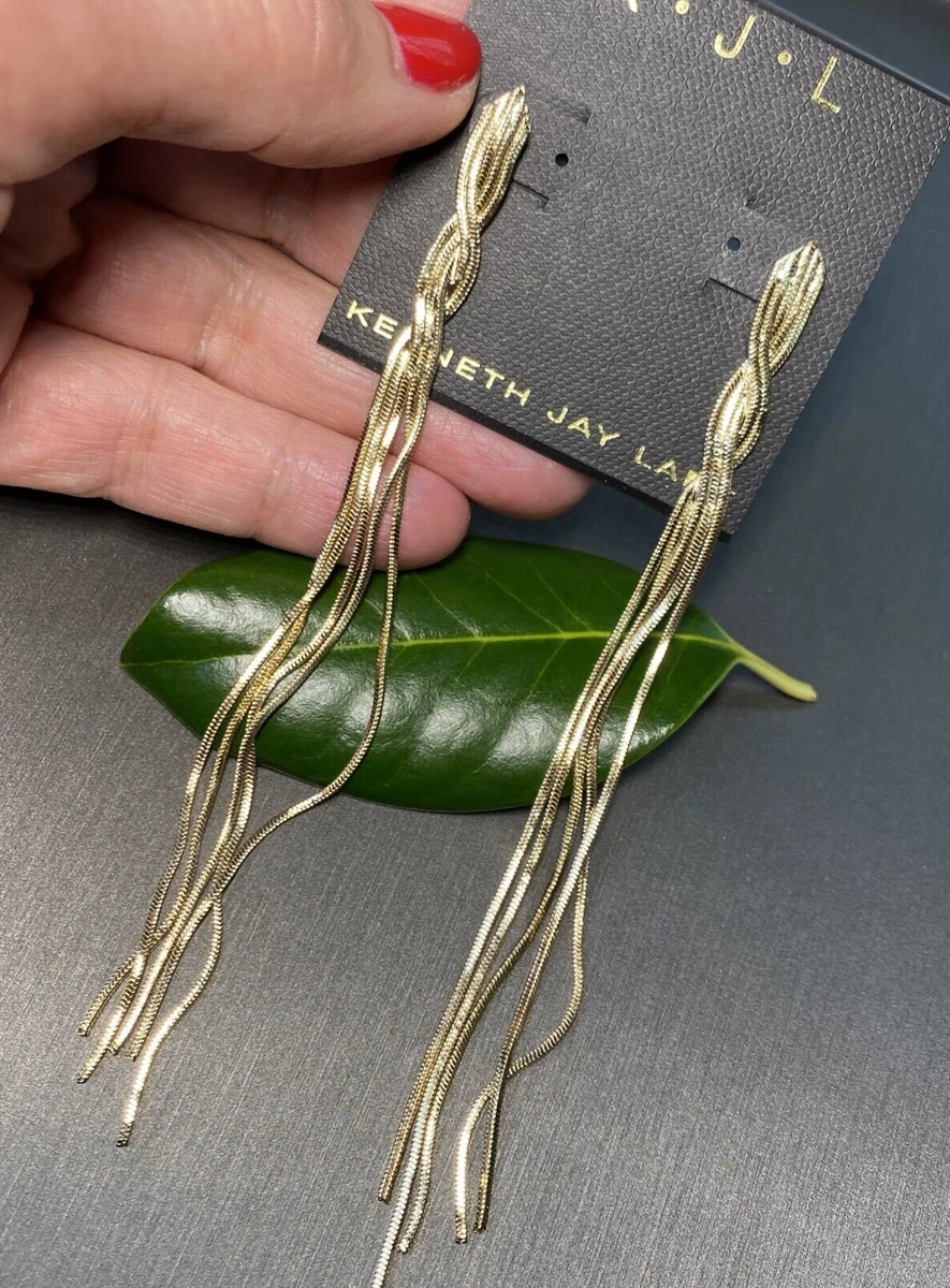Kenneth jay lane shop waterfall earrings