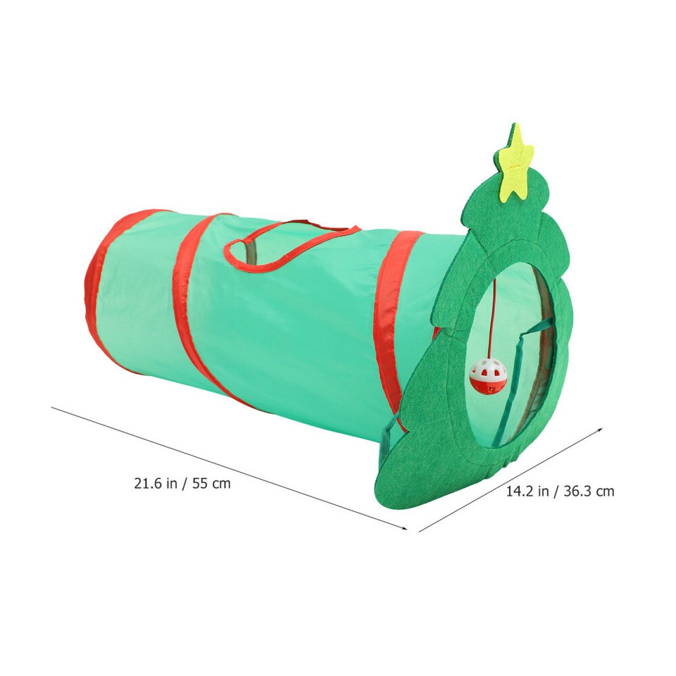 Cat Tunnel Christmas Tree Rabbit Pet Supplies Direct Foldable Channel