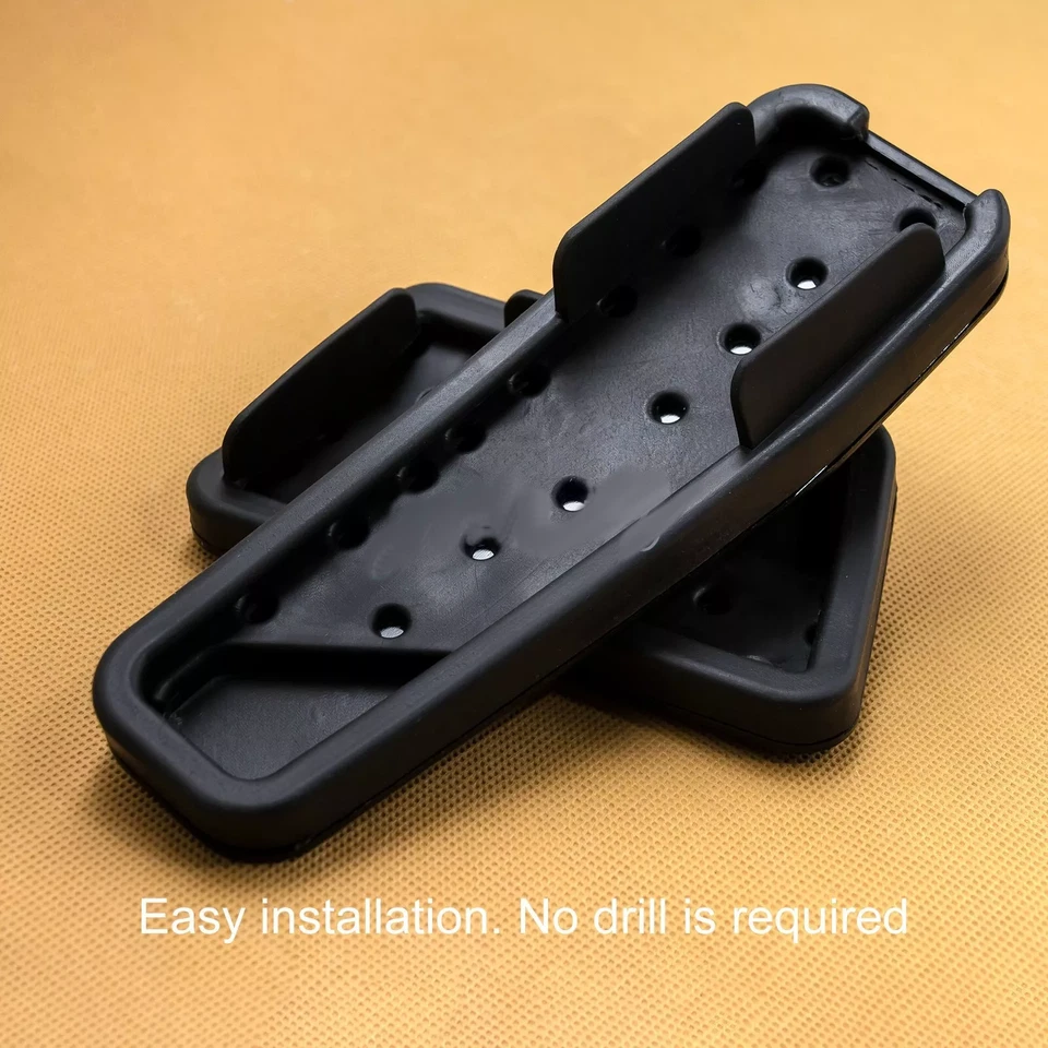 Cubierta negra de pastillas de pedal de acelerador de gas de freno de pie para Dodge Challenger Charger Foto 3 de 4