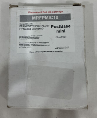 Remanufactured Postage Meter Cartridge Replacement Red MRFPMIC10