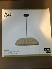 Pendelleuchte Hängeleuchte ISA Rattan 48 cm Deckenlampe