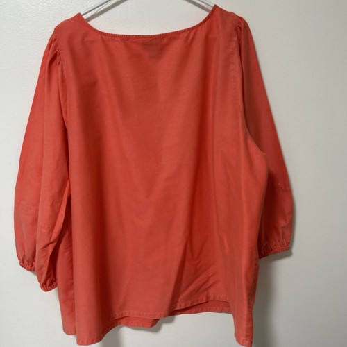 Ava & Viv Shirt Damen Größe 2XL orange 3/4 Ärmel 100 % Baumwolle - Bild 6 von 7