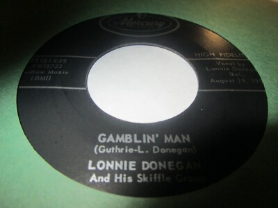 (45)  Lonnie Donegan - ''Gamblin' Man'' PUTTIN ON STYLE   - Rock & Roll / K38
