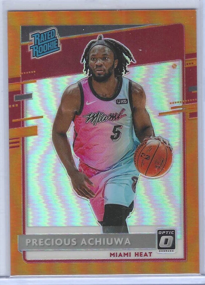 PRECIOUS ACHIUWA 2020-21 PANINI DONRUSS OPTIC ORANGE HOLO ROOKIE RC #D 96/199