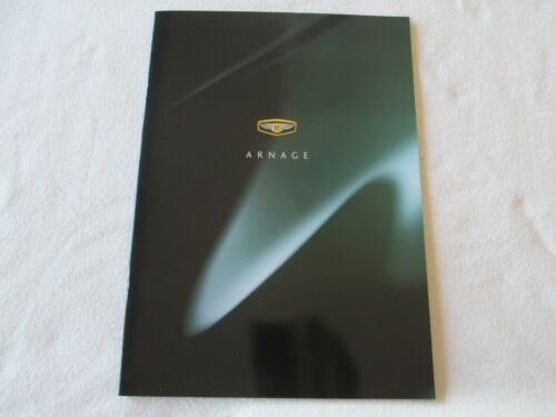 1998-1999 Bentley Arnage Huge Catalog Sales Brochure, Bentley Motor Cars Folder