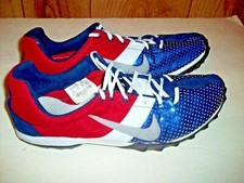 MENS NIKE SIZE 8.5 BOWERMAN FIELD AND TRACK METAL CLEAT PRE-OWNED VGC