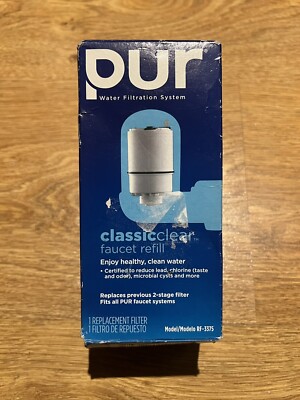 Brand New Sealed PUR Classic Clear Faucet Refill Water Filter - Model RF-3375