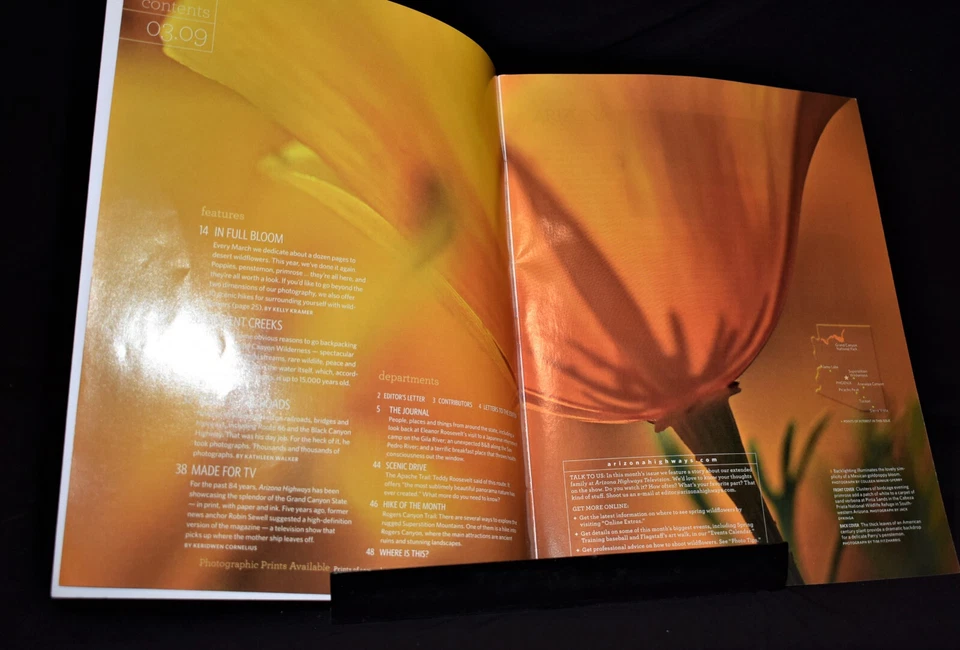 Vintage Arizona Highways Magazine - Wildflowers Our Annual Portfolio~ March 2009 - Image 4 of 4