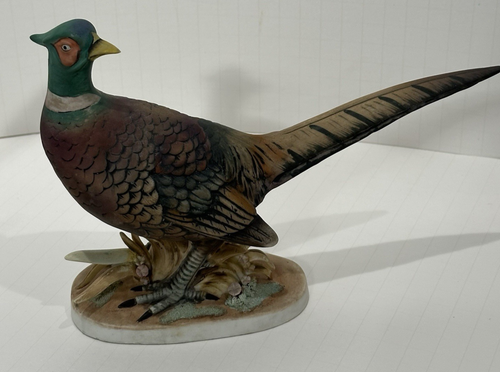 Vintage Lefton Ceramic Pheasants Figurines Pair KW 679 Hand Painted Japan AS IS - Picture 14 of 24