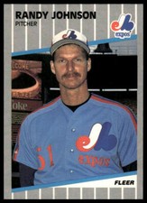 1989 Fleer #381e Randy Johnson Baseball Card