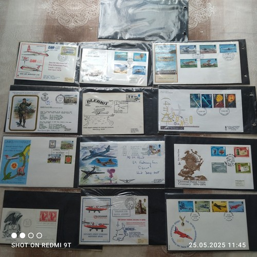First day covers album. United Kingdom stamps on envelopes. Aviation and ships. - Picture 5 of 6