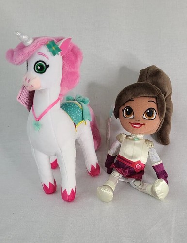 Nella the Princess Knight Chevalier Nickelodeon Plush & Trinket Unicorn Toy Duo - Picture 2 of 5