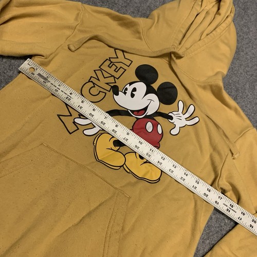 Disney Mickey Logo Hoodie Pullover Sweatshirt Women's Sz XS - Picture 3 of 8