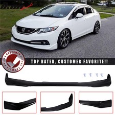 Fits 13-15 Honda Civic 4dr Sedan Modulo Style Front Bumper Lip Chin Spoiler Pu