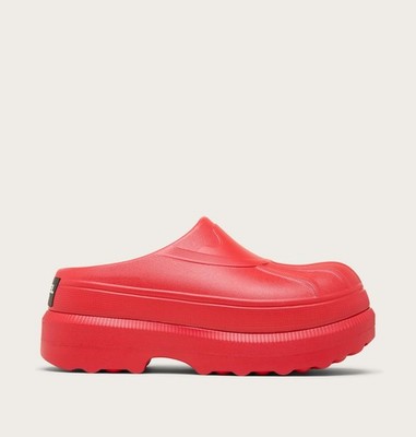 (Authentic) SOREL Caribou  Clog Women's Shoe, Bright Red, Black, Medium, New