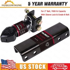 7000 Lbs Rustproof Adjustable Trailer Coupler 2 Hitch Ball 3 Channel-mount