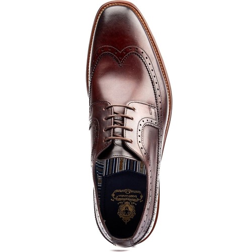 Base London Havisham Brown Mens Leather Shoes - Picture 7 of 10