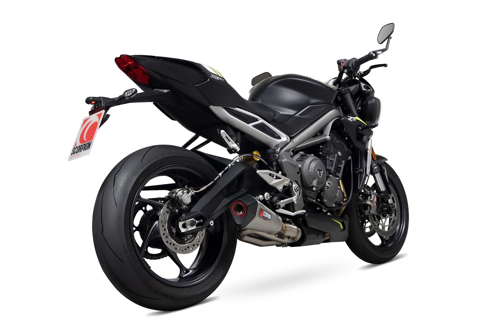 Street Triple 765 R RS 20-22 Scorpion Exhaust Serket Stainless Slip-on RTR89SEO