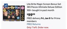 NEW Lite Brite Magic Bonus Set 350 Pieces Ultimate Deluxe Edition