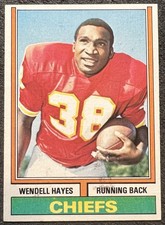 1974 TOPPS WENDELL HAYES (KANSAS CITY CHIEFS) #244 EX
