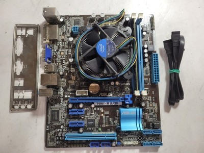 ASUS P8H61-M Motherboard w/i5-2300@2.80GHz, 4GB RAM, IO Shield #0811