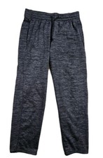 Boys Under Armour ColdGear Sweatpants Gray Black Youth Large 27x28