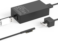 65W Charger Compatible with Microsoft Surface Pro 11, 10, 9, 8, 7 , 7, 6, 5, 4,