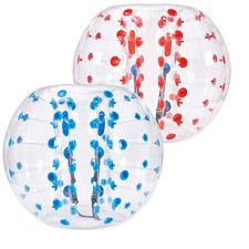 Inflatable Bumper Balls 2-Pack: 5FT PVC Bubble Balls for Outdoor Team Play