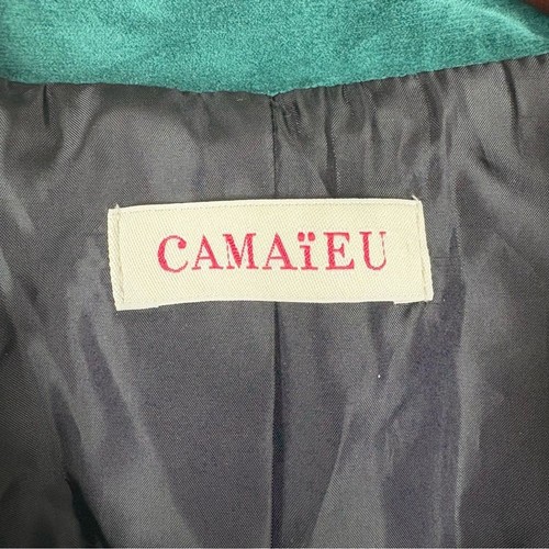 Blazer verde velluto francese Camaïeu - Foto 3 di 7