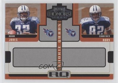 2005 Playoff Honors Rookie Quads /250 Adam Jones Matt Courtney Roby #RQ-4 RC 0q3
