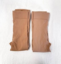 Kids Capezio Footless Convertible Tights Size S/M Nude Tan Set of 2 Dance Tights