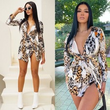 Fashion Nova Wild Sugar Free Satin Mini Dress SIZE MEDIUM