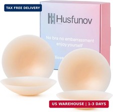 Ultra-thin Nipple Covers for Women - 2 Pairs Sticky Silicone - M fits A-c Cups