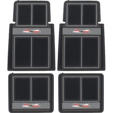 1955-57 Chevy Bel Air 150 210 Floor Mat Set With Chevrolet Crest Front And 1955-57 Chevy Bel Air 150 210 Floor Mat Set With Chevrolet Crest Front And