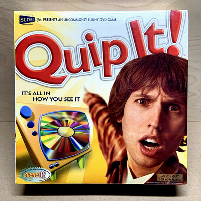 Quip It! The DVD Game 2005 Screenlife Scene It Makers - New Sealed, Wrap Wear