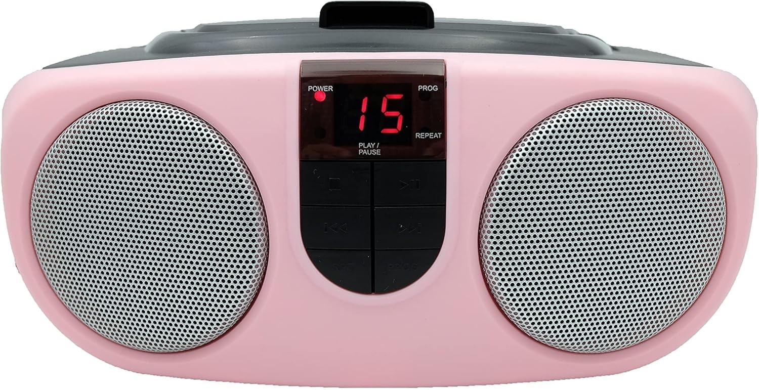With Am/fm Radio Boombox Pink