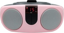 Proscan Srcd243 Portable Cd Player With Am/fm Radio Boombox Pink