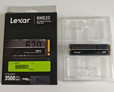 Lexar NM620 - 1 TB - M.2 2280 PCIe Gen3 x4, NVMe SSD