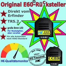 Original E60✅-Rücksteller.Für alle gängigen Automaten. Erfüllt alle E60-Vorgaben
