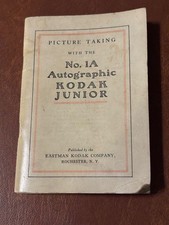 Antique No. 1A Autographic Kodak Junior Picture Taking Booklet 1915