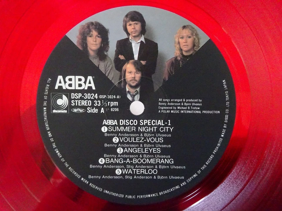 ABBA Disco Special-1 Discomate DSP-3024 Japan VINYL LP OBI - Image 3 of 3