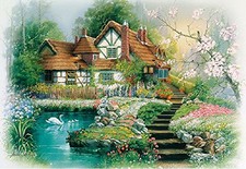 300-Piece Jigsaw Puzzle Welcome to Flower Village 26x38cm JP