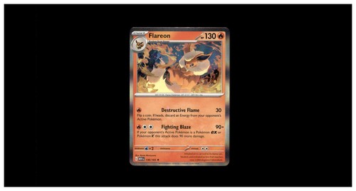 Flareon 136/165 Rare 151 Pokemon Holo Near Mint