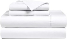 100 Egyptian Cotton 1000 Series High Thread Count Sheets King Size, White