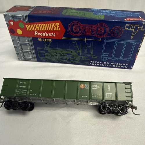 Coche góndola ferrocarril Columbia Británica escala HO Roundhouse verde tren BCOL 9256 | Condition: Used