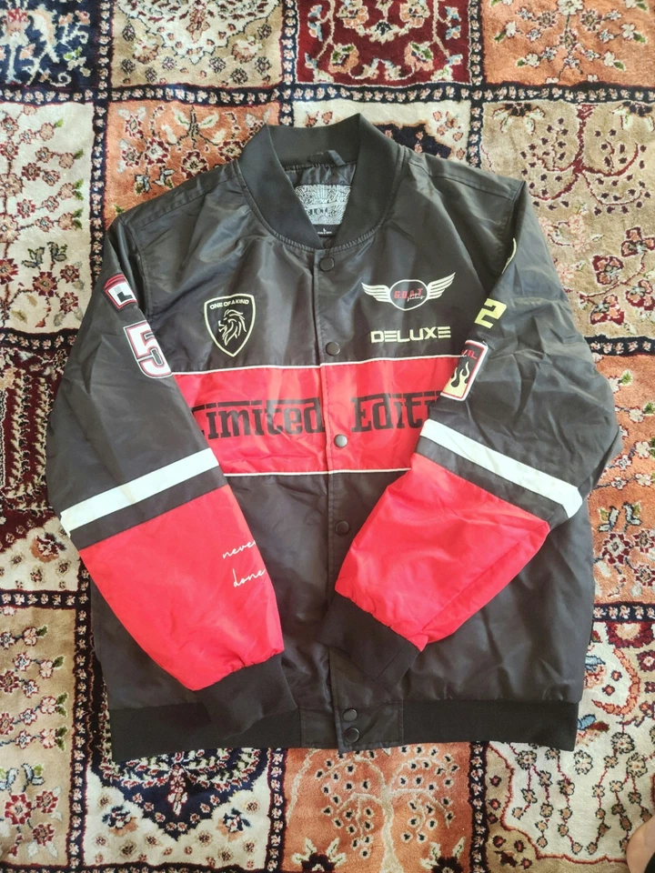 Men's Vintage Style Brooklyn Cloth Quilted Bomber Jacket "Since 1972" Large - Image 4 of 4