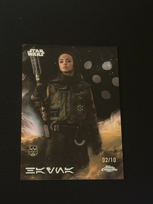 Hayna Debut Aurabesh Black 2/10 AV-122; 2025 Topps Chrome Star Wars 